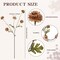 6PCS Artificial Silk Pompon Mum Flowers, Mini Chrysanthemum Ball Faux Flowers with Stems, 20 Inch Coffee Color Artificial Flowers for DIY Bouquets, Vase Arrangements, Home and Table Centerpieces